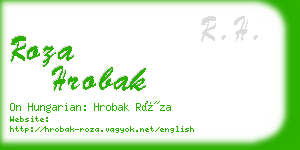 roza hrobak business card